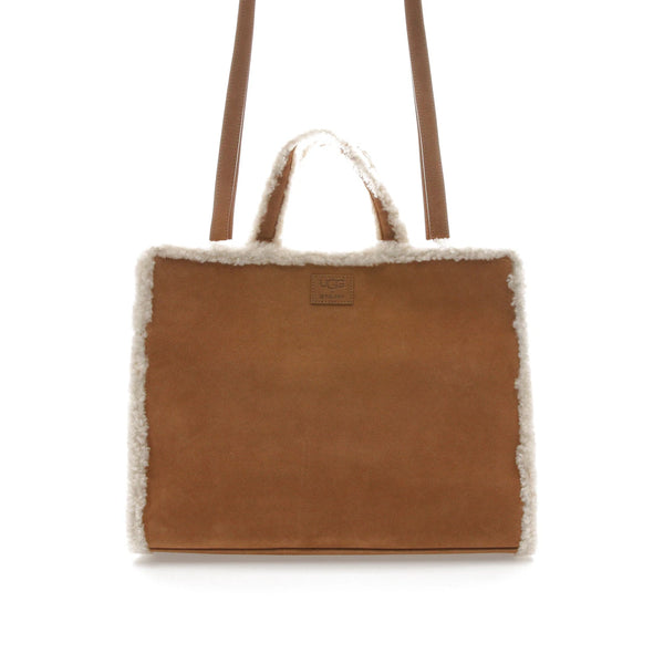 Telfar x UGG Shopping Bag Medium Chestnut