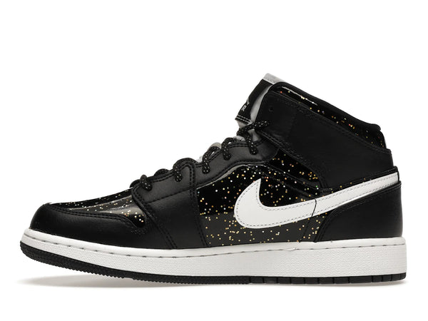 Jordan 1 Mid Black Speckle (GS)