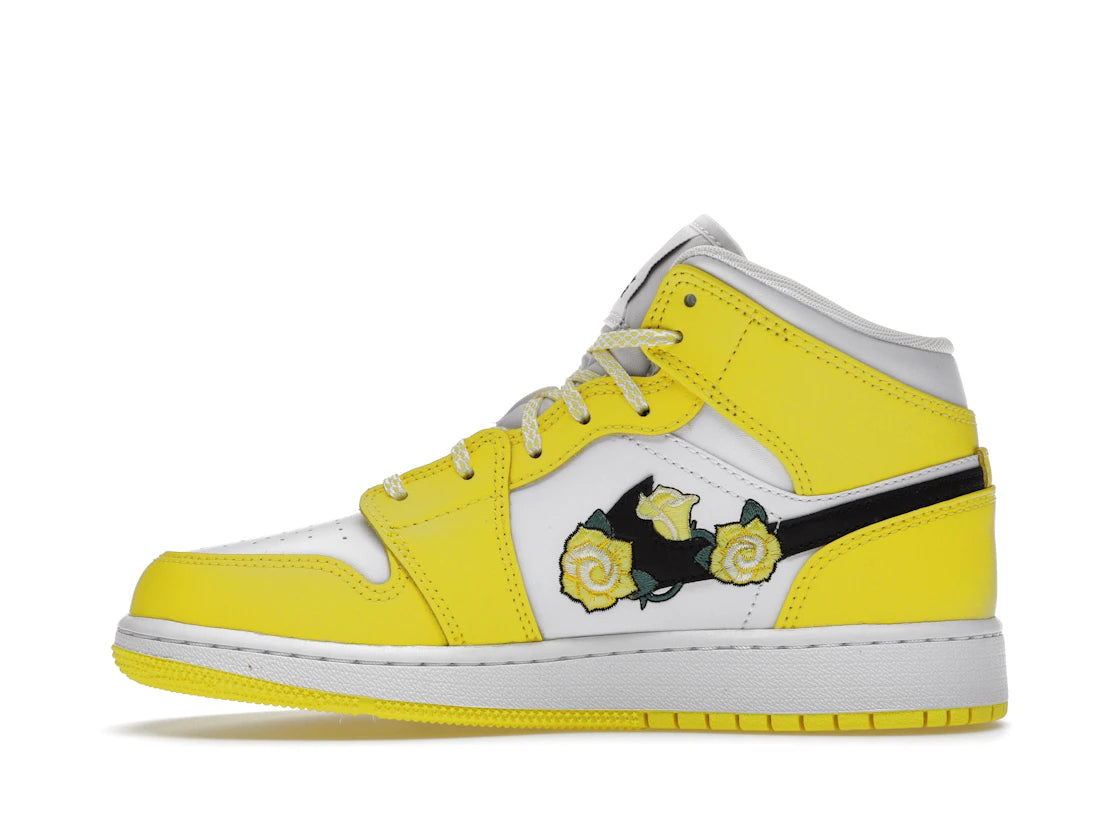 Jordan 1 Mid Dynamic Yellow Floral (GS)