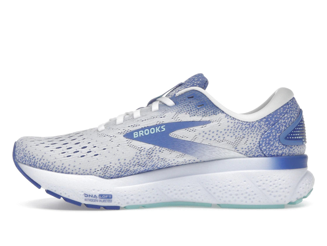 Brooks Ghost 16 White Amparo Blue Limpet Shell (Women's)
