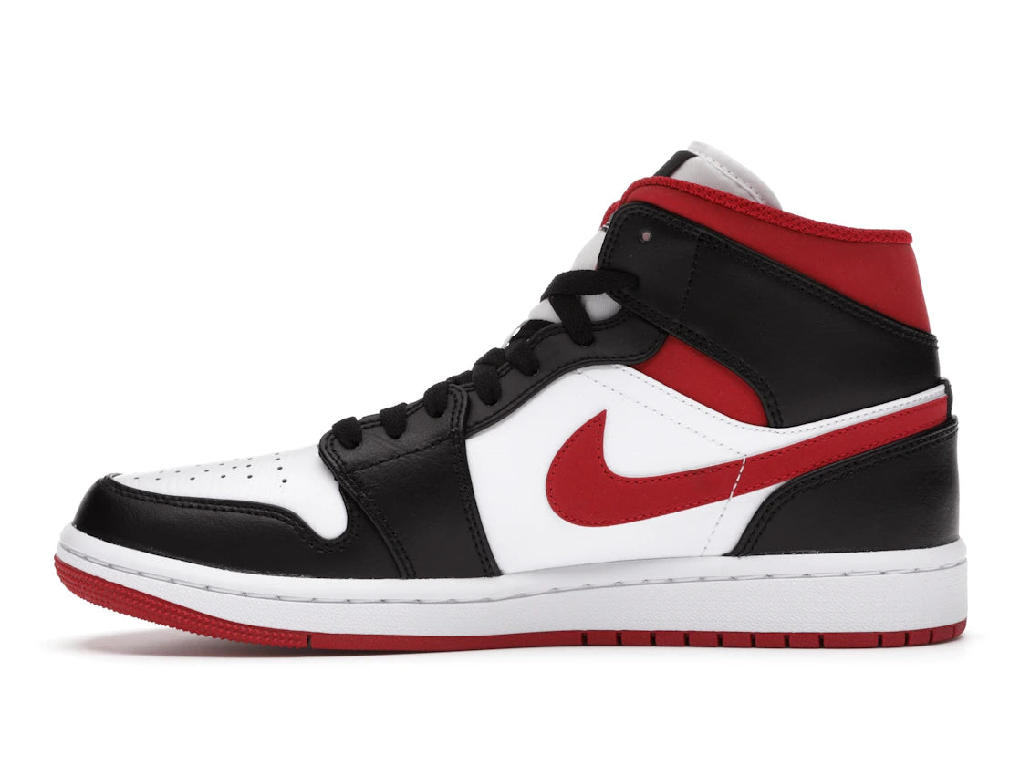Jordan 1 Mid Gym Rot Schwarz Weiß