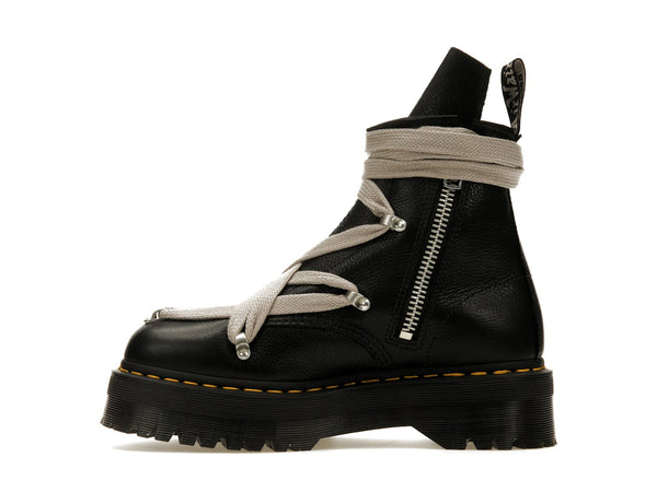 Dr. Martens 1460 Quad Leather Sole Pentagram Wrap Lace Boot Rick Owens Black