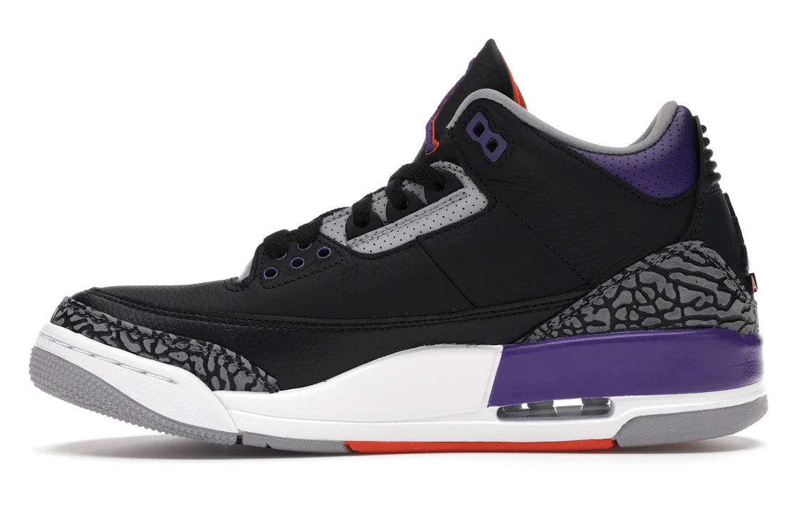 Jordan 3 Retro Schwarz Court Lila
