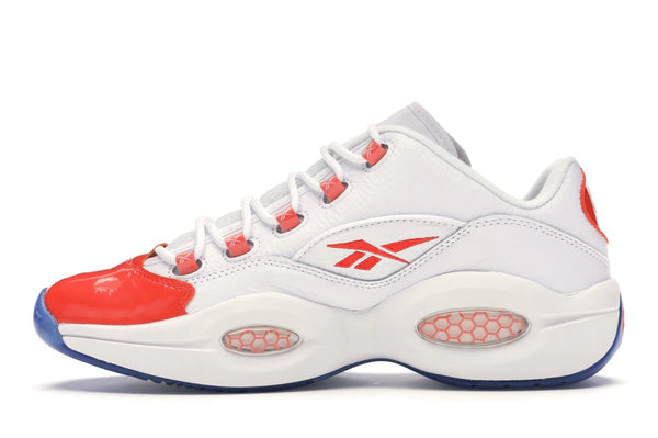 Reebok Question Low Patent Toe Orange