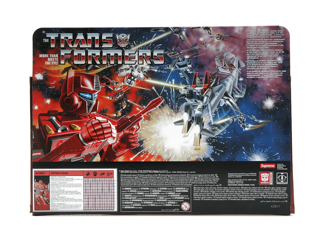 Supreme Transformers G1 Optimus Prime Figur Rot