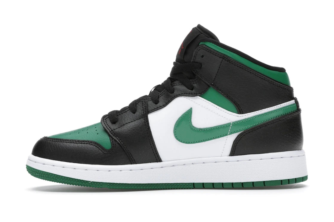 Jordan 1 Mid Green Toe (GS)