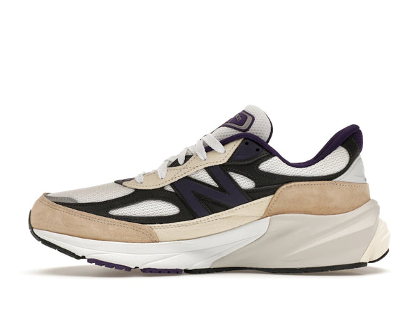 New Balance 990v6 MiUSA Teddy Santis Weiß Schwarz Pflaume