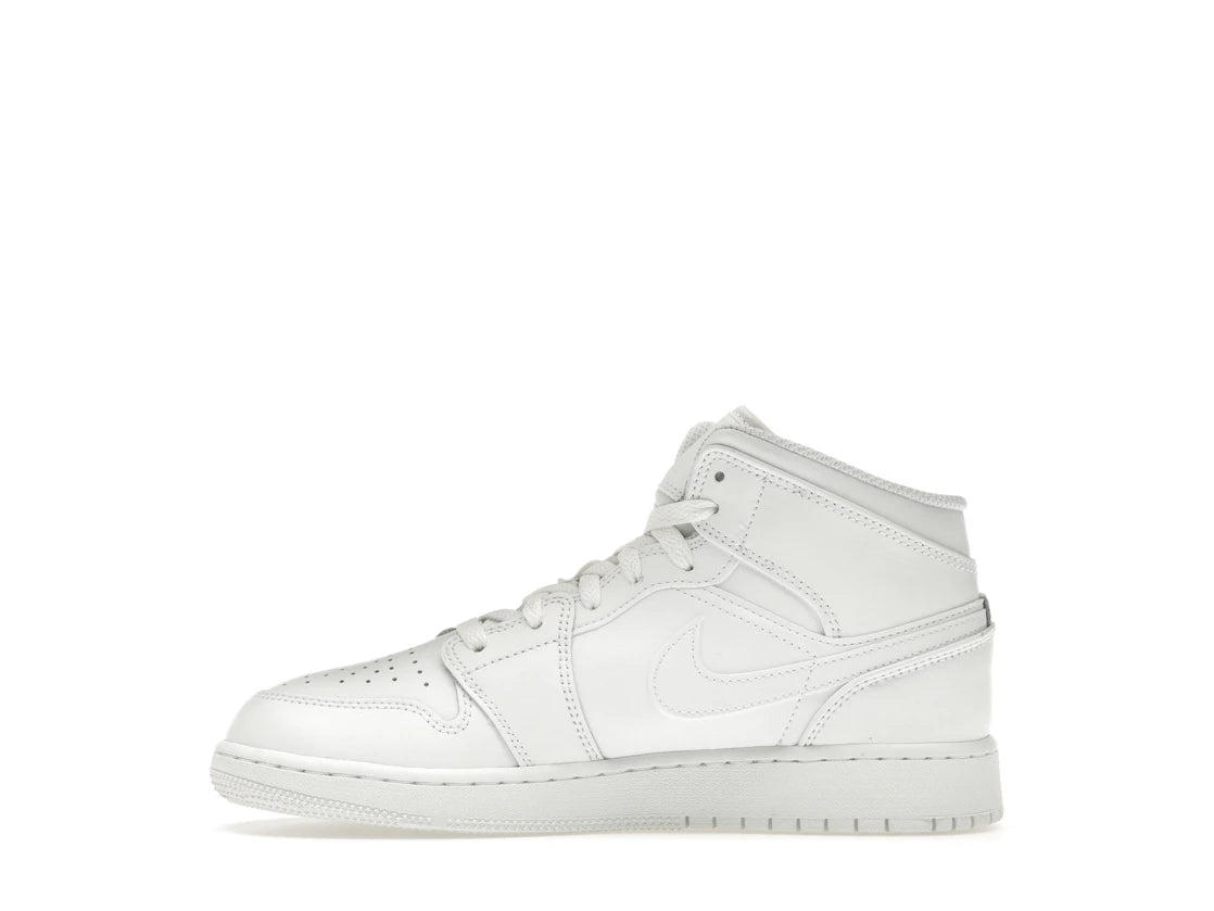 Jordan 1 Mid Triple White (2023) (GS)