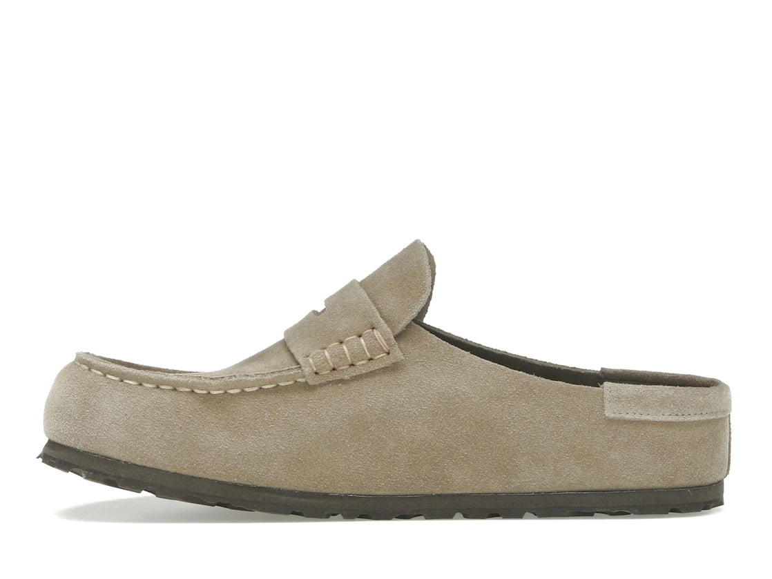 Birkenstock Naples Wrapped Suede Leather Taupe