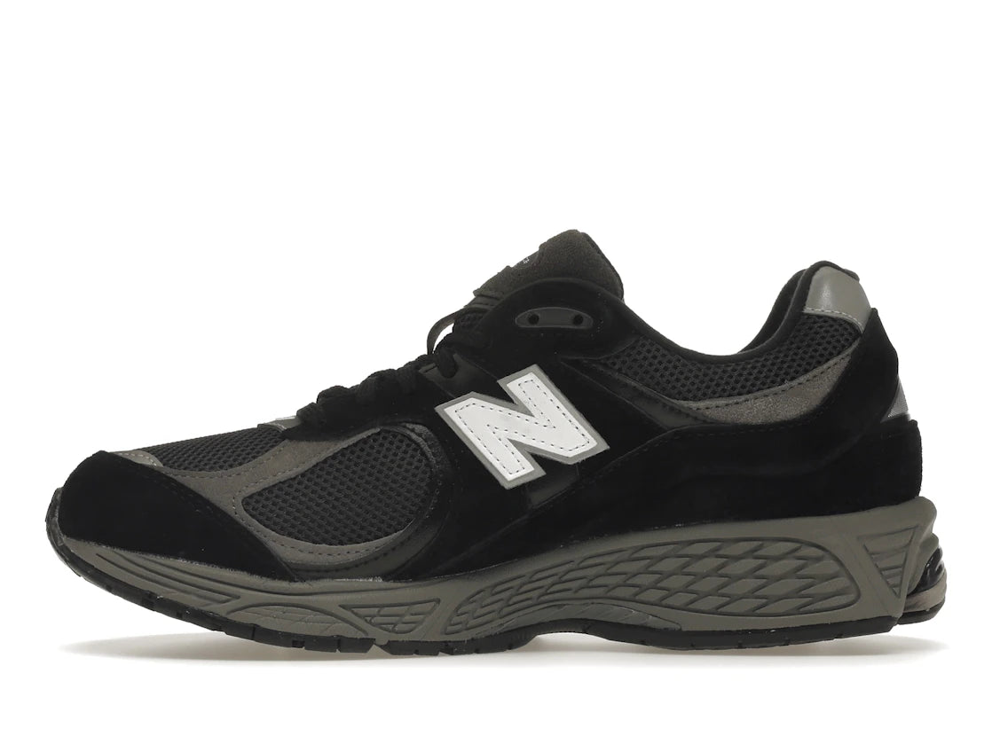 New Balance 2002R Black Dark Grey White