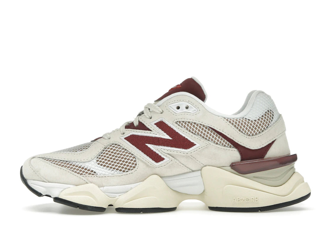 New Balance 9060 Leinen Burgunderrot