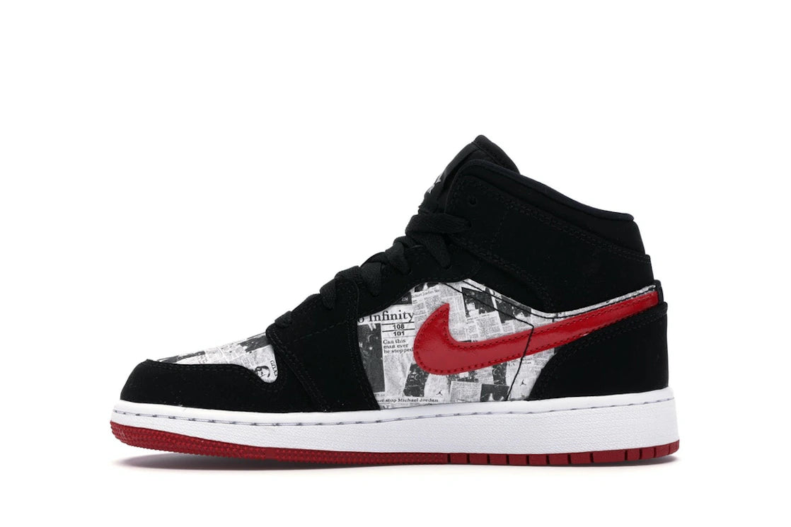 Jordan 1 Mid Newspaper Air Times (GS)