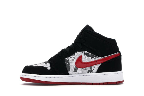 Jordan 1 Mid Newspaper Air Times (GS)