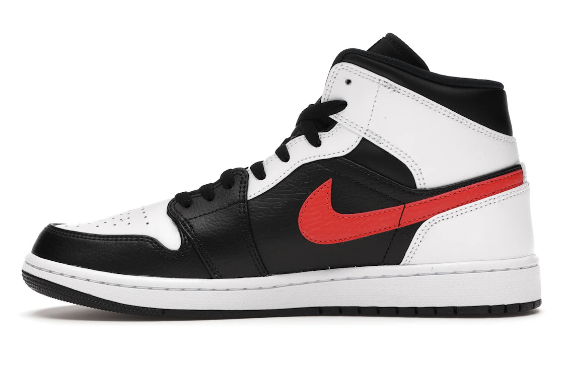 Jordan 1 Mid Black Chile Red White