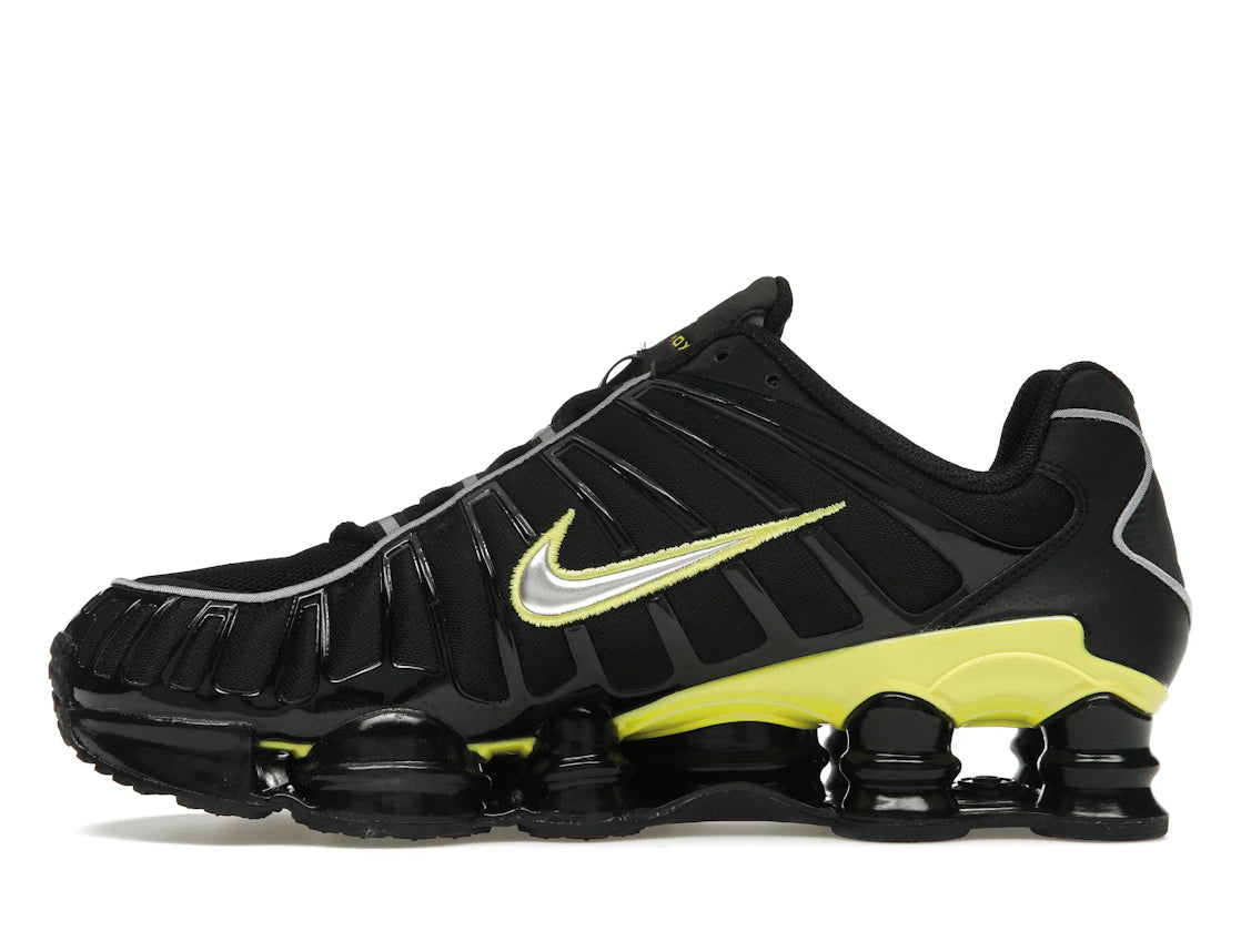 Nike Shox TL Black Dynamic Yellow Metallic Silver