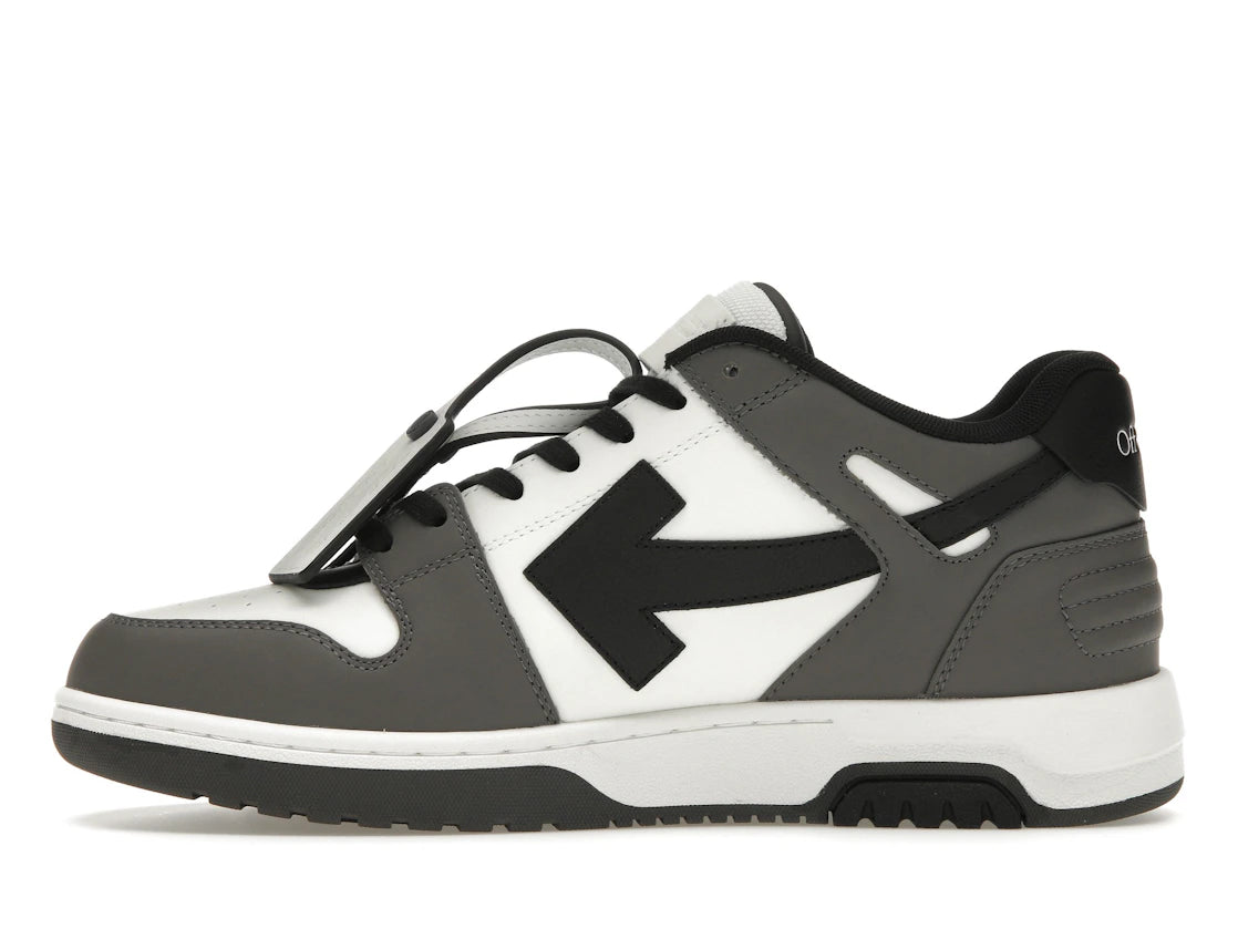 OFF-WHITE Out Of Office OOO Low Tops Dark Gray Black