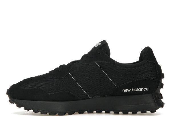 New Balance 327 Black White Tongue Logo
