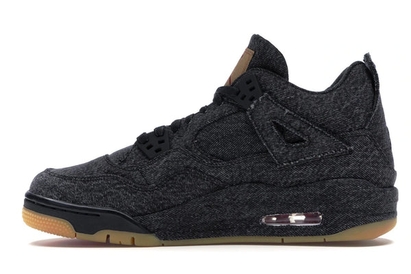 Jordan 4 Retro Levi's Schwarz (GS) (Etikett leer)