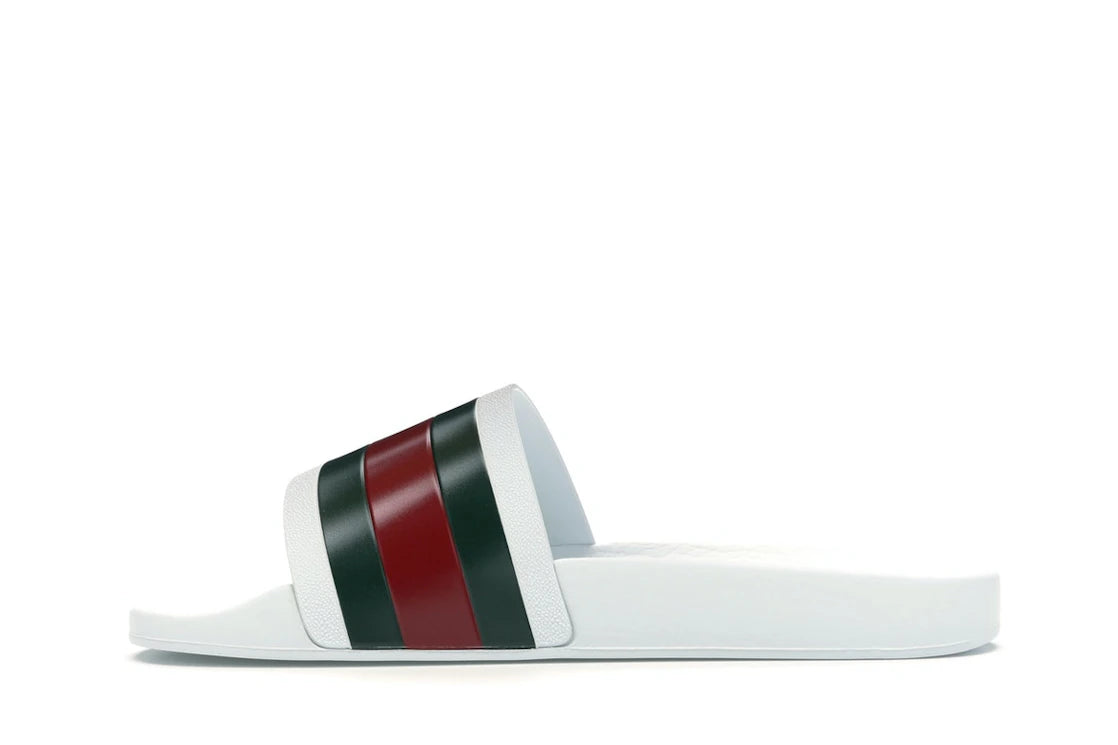 Gucci Pursuit Pool Slides White