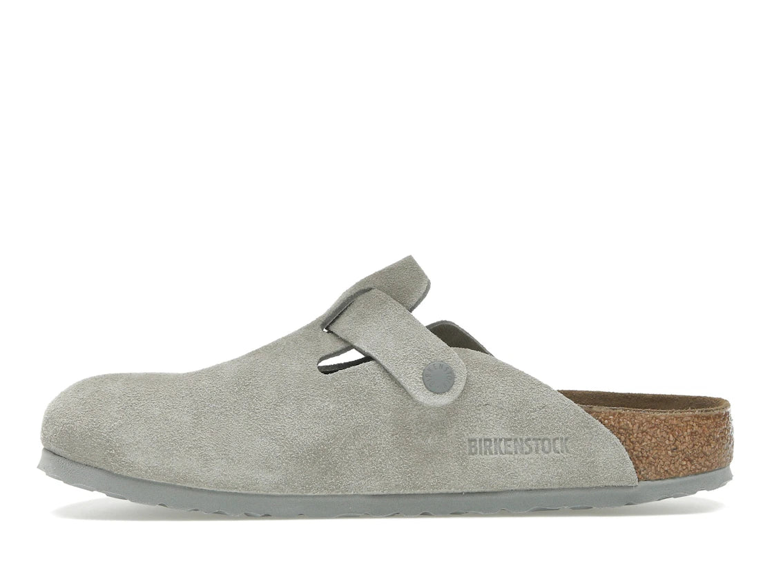 Birkenstock Boston Suede Stone Coin