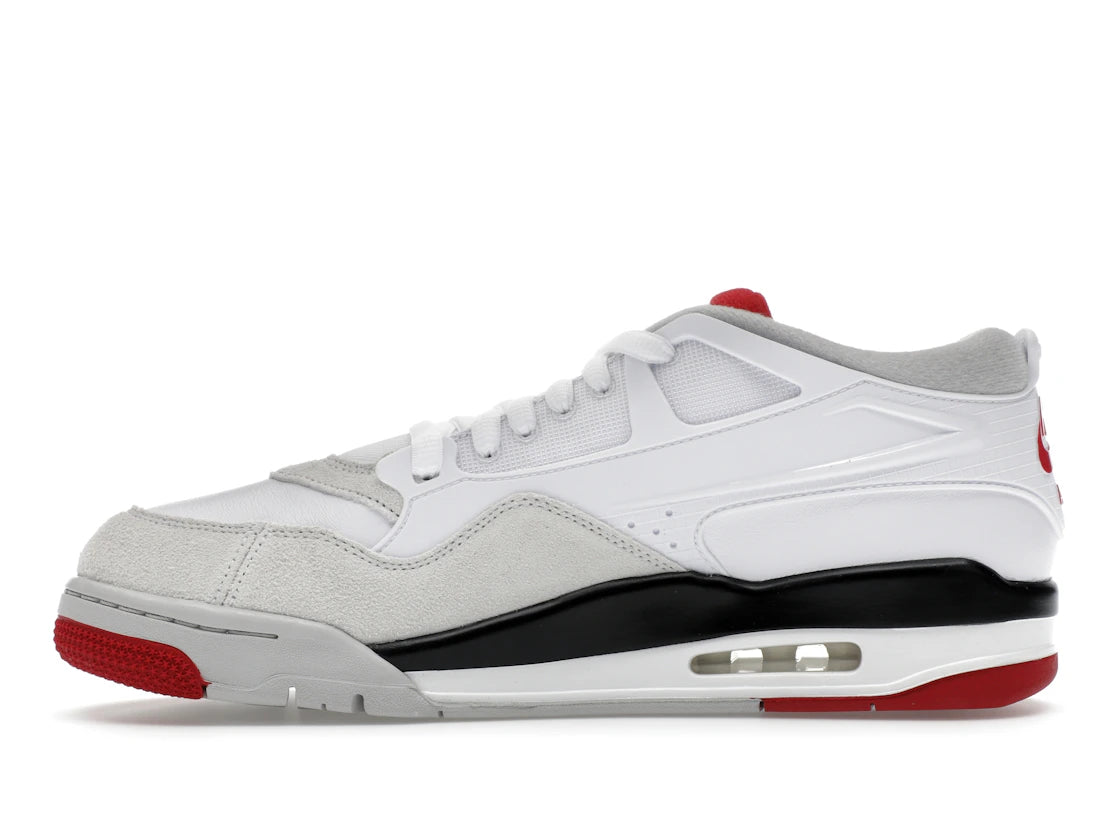 Jordan 4 RM Weiß/Feuerrot