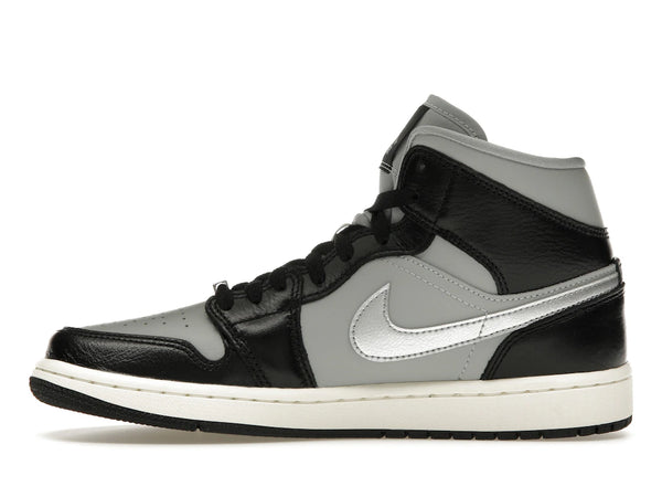 Jordan 1 Mid SE Black Metallic Silver (Women's)