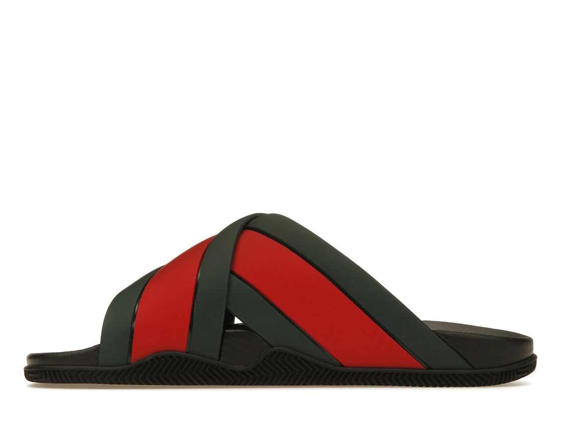 Gucci Web Slide Black Rubber (Women's)
