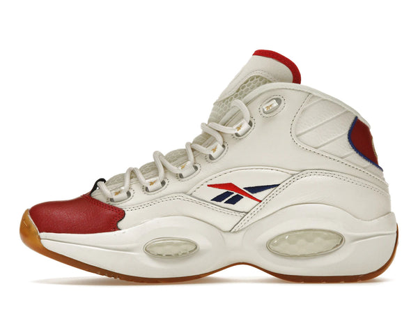 Reebok Question Mid White Red Blue