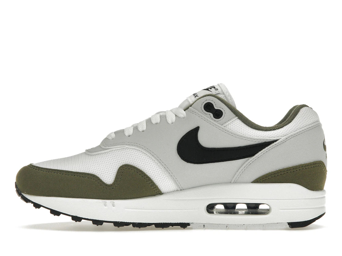 Nike Air Max 1 White Black Medium Olive