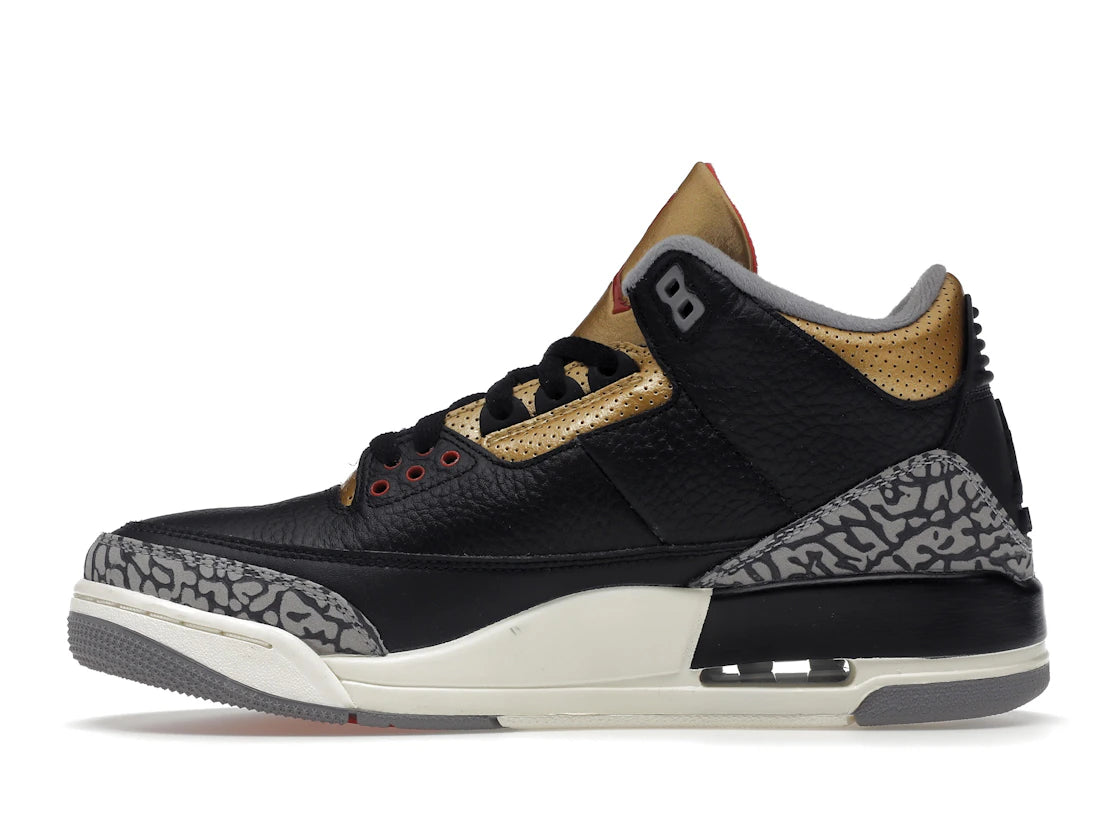 Jordan 3 Retro Black Cement Gold (Damen)