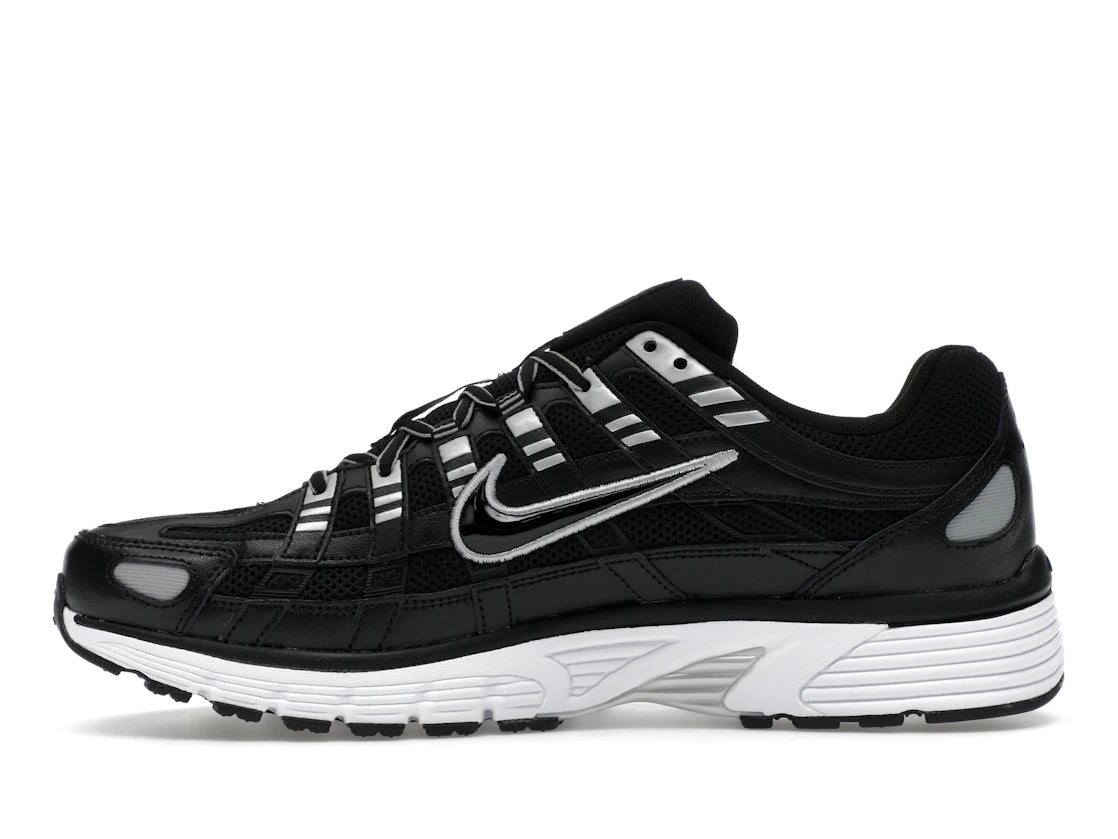 Nike P-6000 Schwarz Weiß Metallic Silber