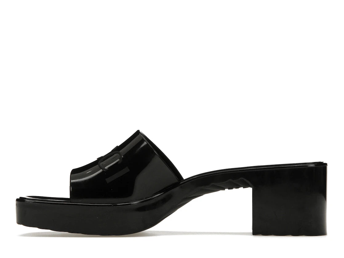 Gucci 60mm Slide Sandal Black Rubber