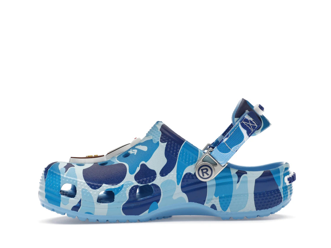 Crocs Classic Clog A Bathing Ape ABC Camo Blau (Kinder)