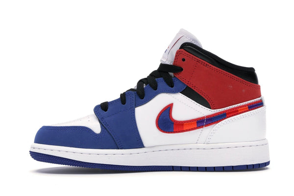 Jordan 1 Mid Rush Blue University Red (GS)