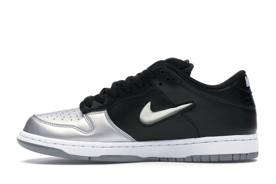 Nike SB Dunk Low Supreme Jewel Swoosh Silver