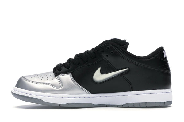 Nike SB Dunk Low Supreme Jewel Swoosh Silver