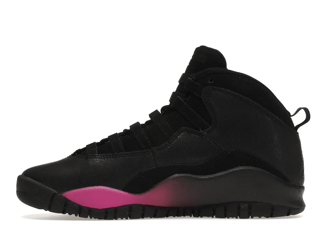Jordan 10 Retro Black Fuchsia Black (GS)