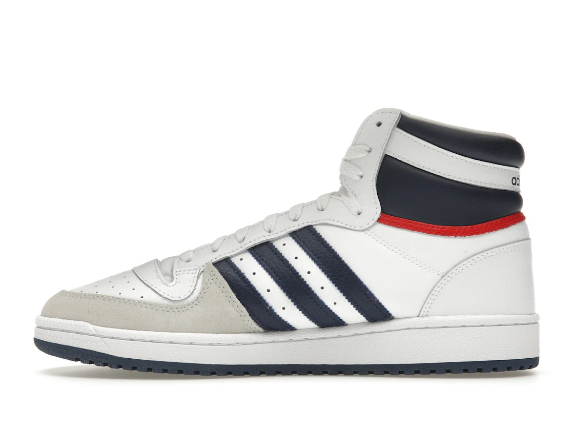 adidas Top Ten Hi White Navy Red
