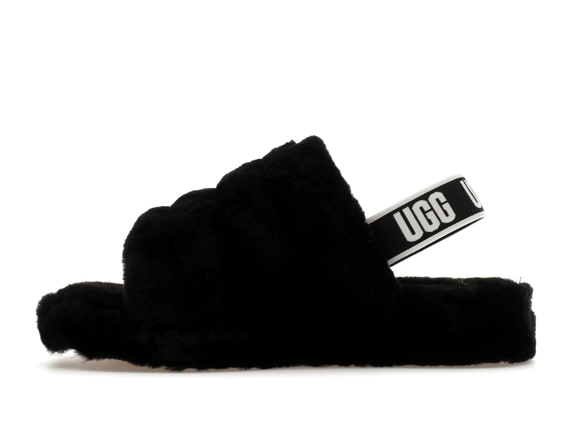 UGG Fluff Yeah Slide Black (Kids)