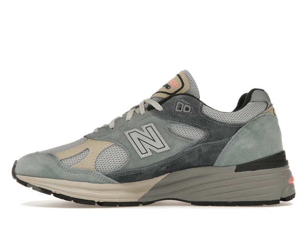 New Balance 991 MiUK Silber Blau Turbulenz