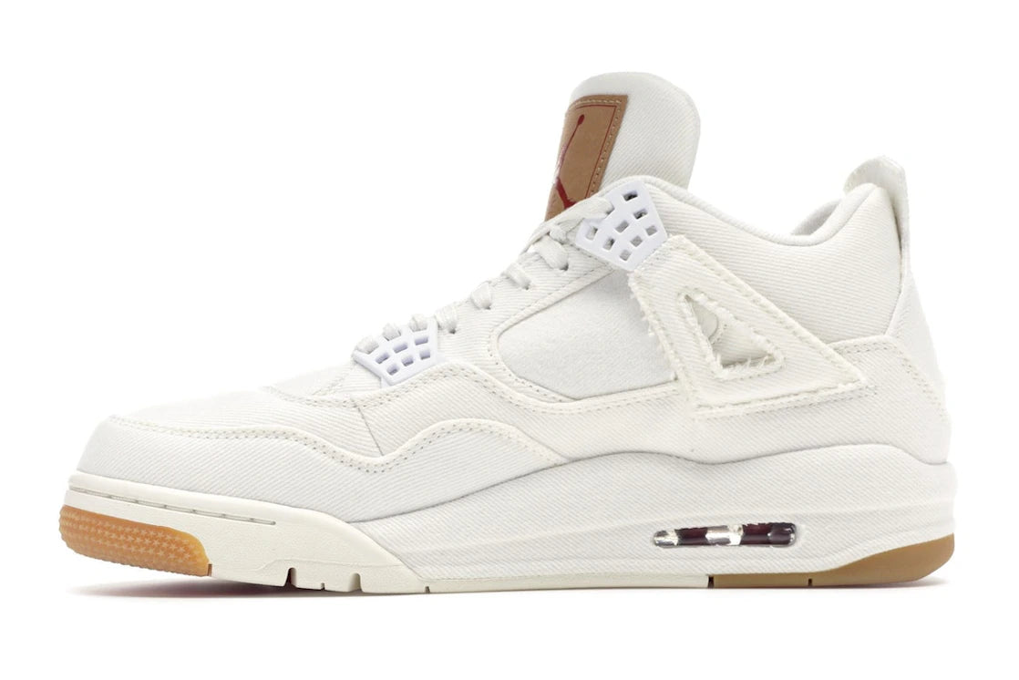 Jordan 4 Retro Levi's Weiß (Levi's Tag)