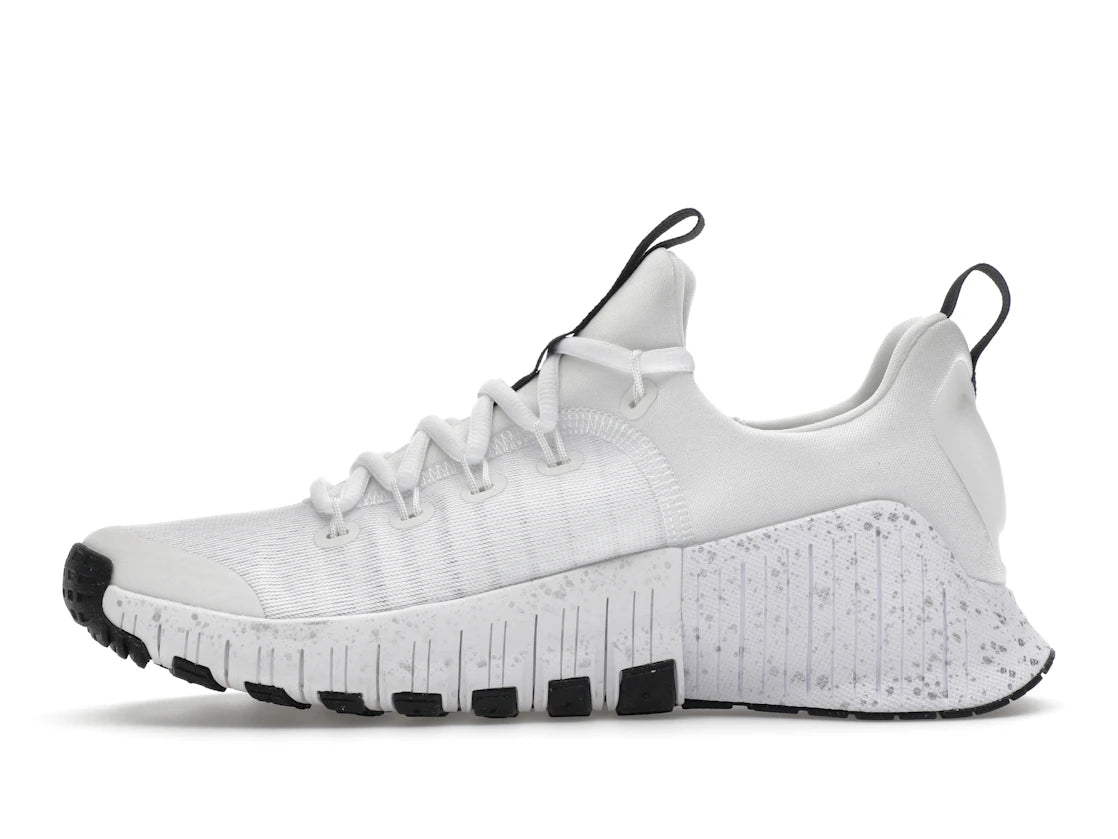 Nike Free Metcon 6 White Metallic Silver Light Smoke Grey Black (Women's)