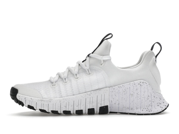 Nike Free Metcon 6 White Metallic Silver Light Smoke Grey Black (Women's)