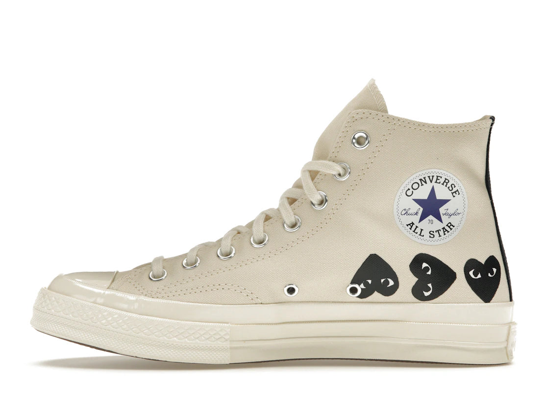 Converse Chuck Taylor All Star 70 Hi Comme des Garcons PLAY Multi-Heart Milk