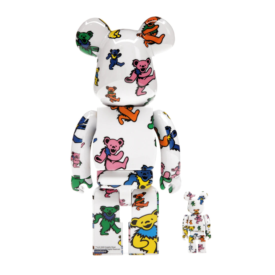 Bearbrick x Grateful Dead (Dancing Bear) 100% & 400% Set