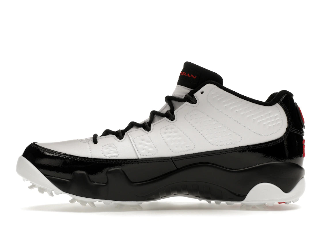 Jordan 9 Retro Low Golf Weiß Schwarz Echtrot