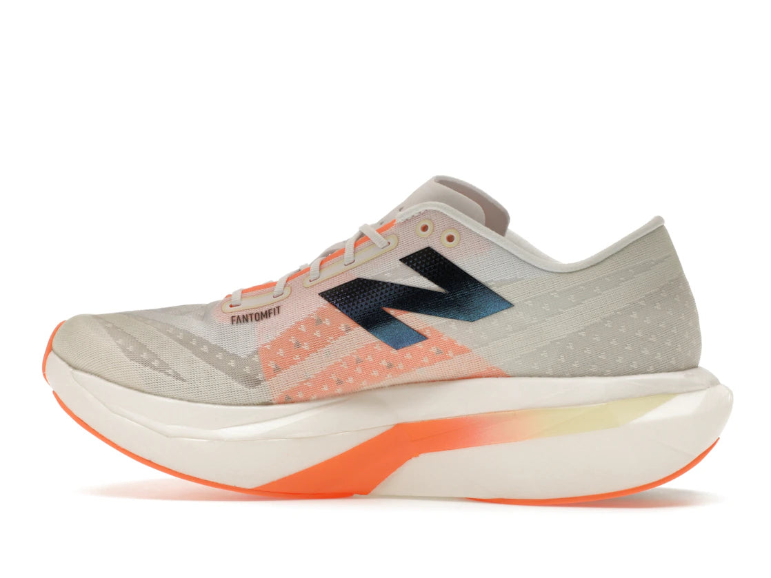 New Balance FuelCell SuperComp Elite v4 White Angora Hot Mango