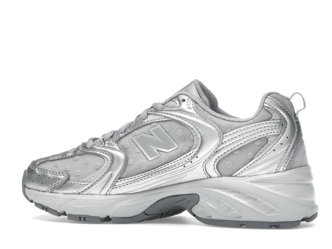 New Balance 530 Silver Metallic Raincloud Polka Dots