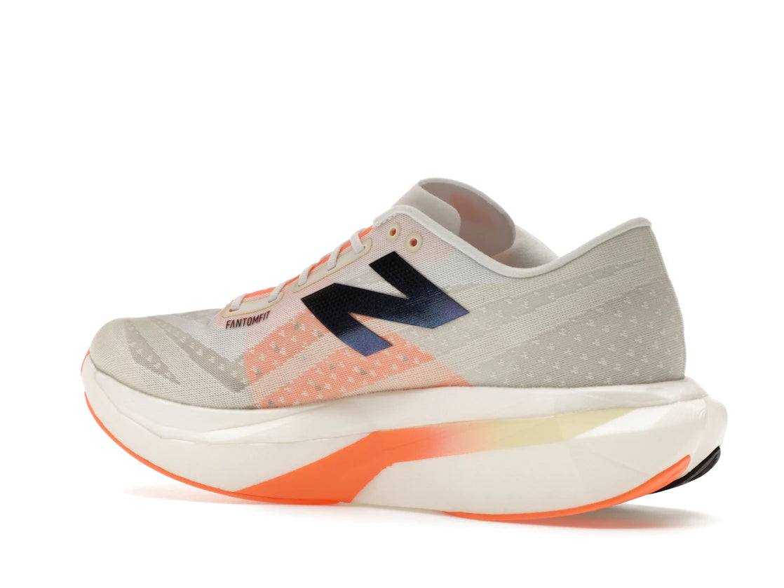 New Balance FuelCell SuperComp Elite v4 White Angora Hot Mango