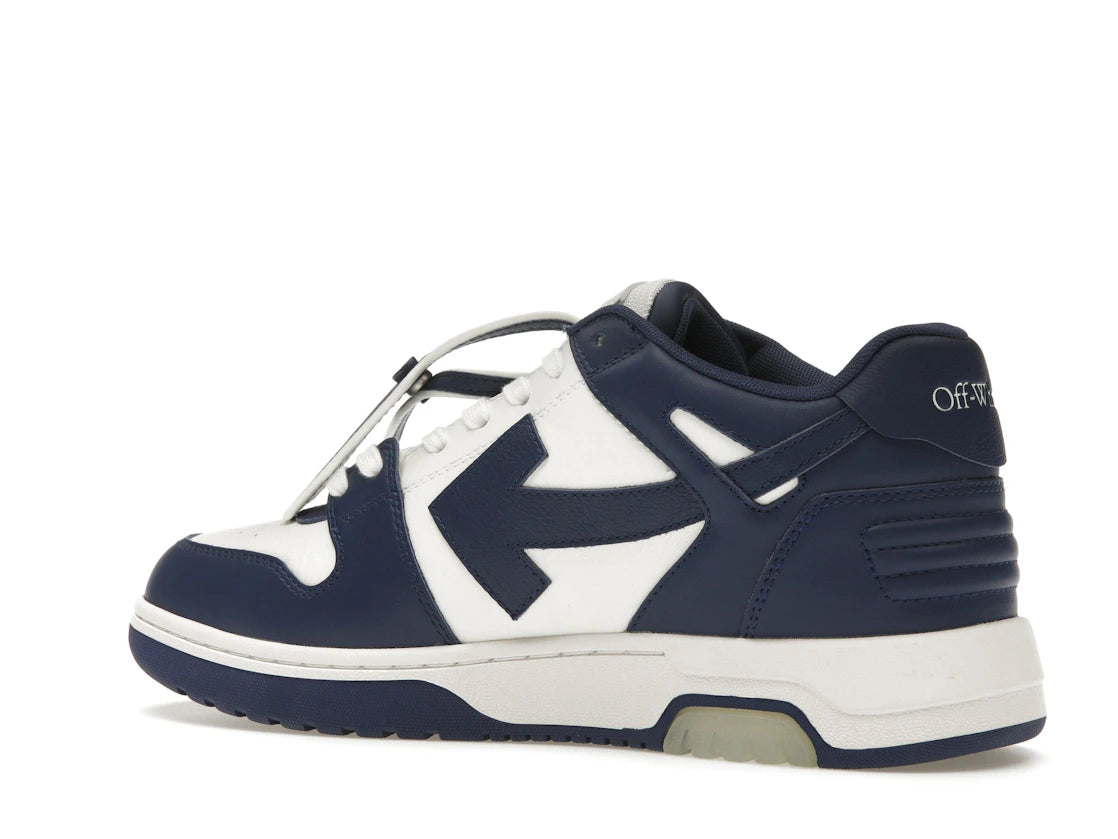 OFF-WHITE Out Of Office OOO Low Tops White Royal Blue - vue secondaire B